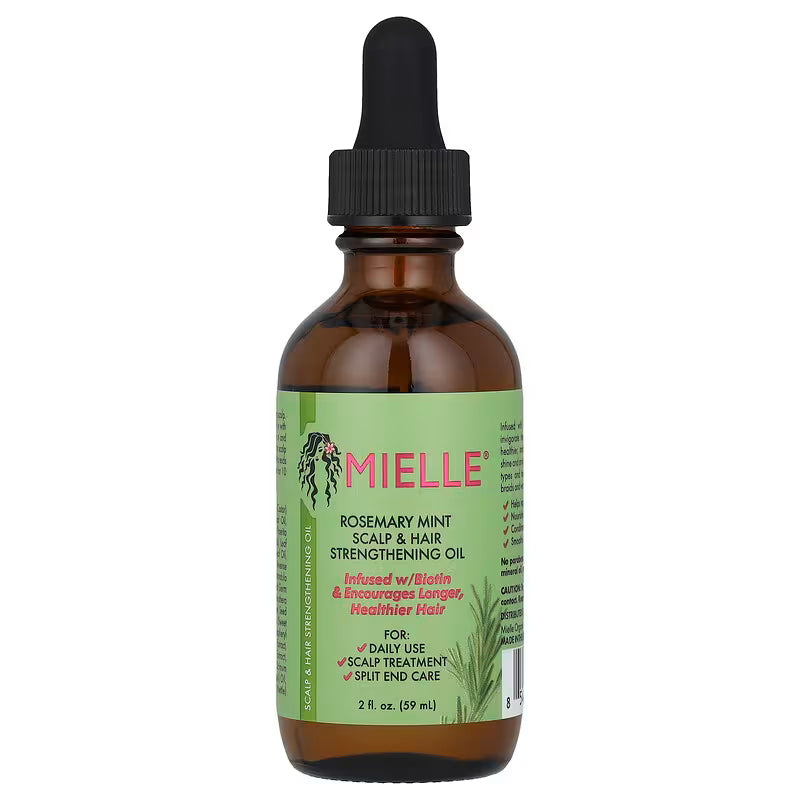 MIELLE Scalp & Hair Strengthening Oil, Rosemary Mint, 2 fl oz (59 ml)