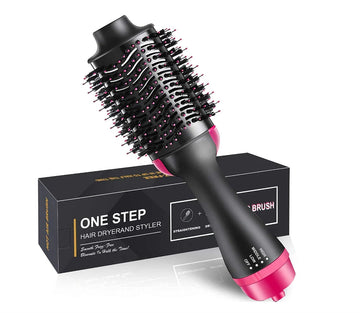 Professional One Step Hot Air Brush, Blowout, Hair Dryer and Styler, Volumizer, Straightener, Smooth Frizz Free